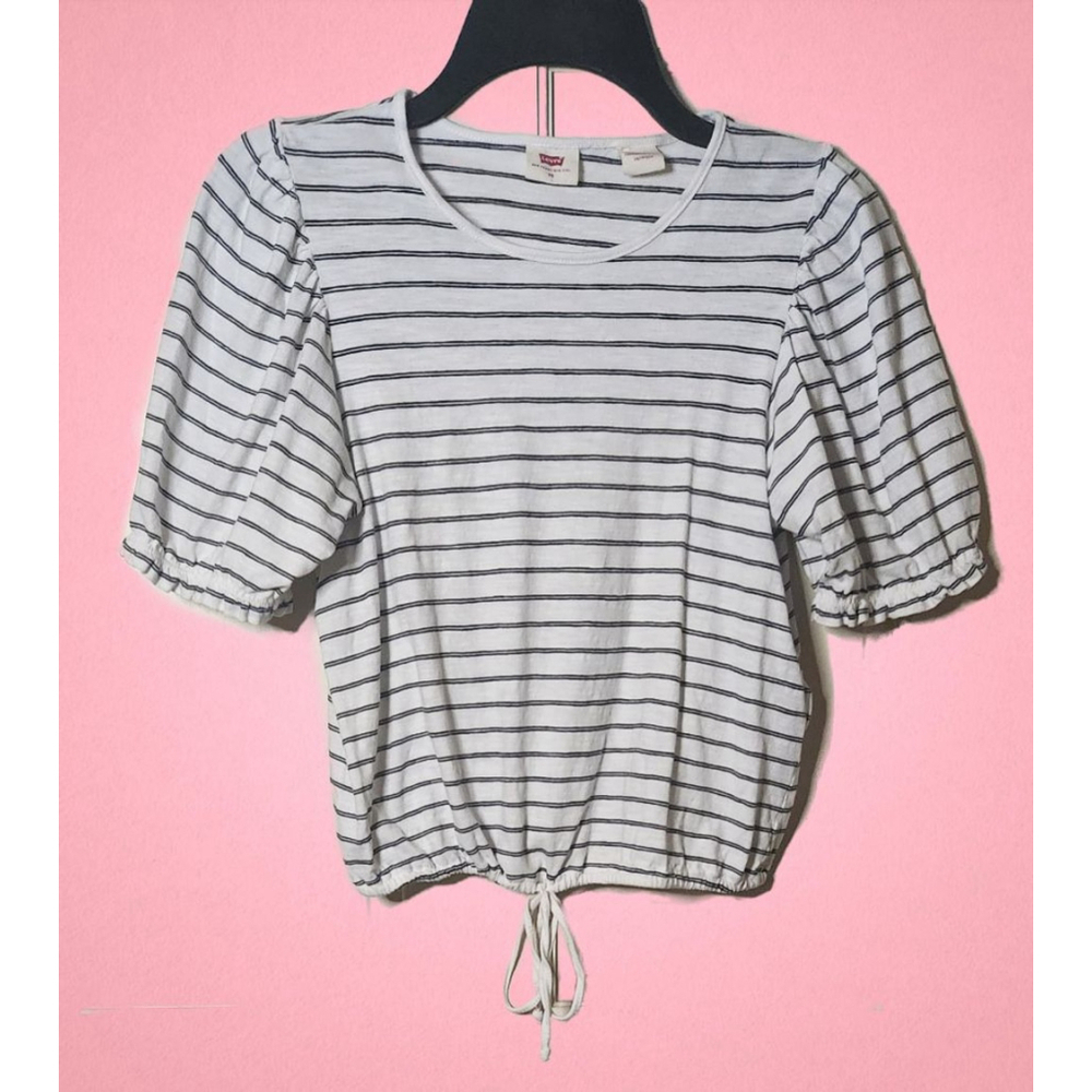 Women's Levi's Striped Drawstring Top- XS